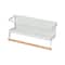 Household Essentials 12" Metal Spice Rack with Paper Towel Holder